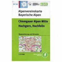 DAV Deutscher Alpenverein Topografische Kaart BY18 Chiemgauer Alpen Mitte