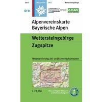DAV Deutscher Alpenverein Topografische Kaart BY08 Wettersteingebirge