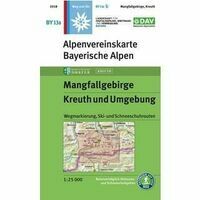 DAV Deutscher Alpenverein Topografische Kaart BY13A Mangfallgebirge