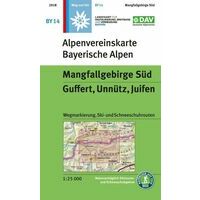 DAV Deutscher Alpenverein Topografische Kaart BY14 Mangfallgebirge Süd