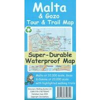 Discovery Walking Wandelkaart Malta & Gozo Tour & Trail Map
