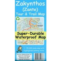 Discovery Walking Wandelkaart Zakynthos Tour & Trail Map