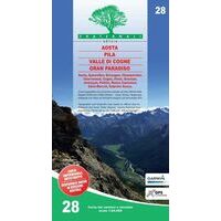 Fraternali Editore Wandelkaart 28 Aosta - Pila - Gran Paradiso