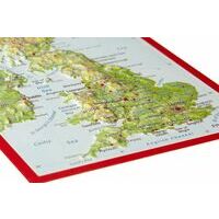 Georelief Maps Reliëf Ansichtkaart Groot-Brittanie