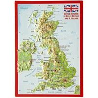 Georelief Maps Reliëf Ansichtkaart Groot-Brittanie