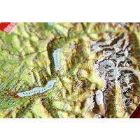 Georelief Maps Reliëf Ansichtkaart Berner Oberland