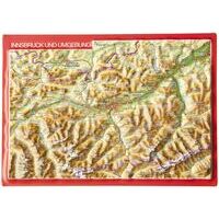 Georelief Maps Reliëf Ansichtkaart Innsbruck En Omgeving