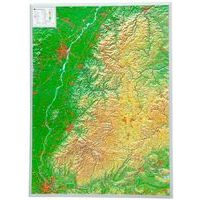 Georelief Maps Reliëf Ansichtkaart Zwarte Woud Klein