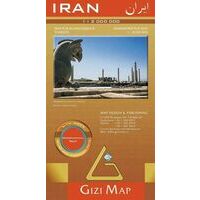Gizi Map Wegenkaart Iran Geografisch 