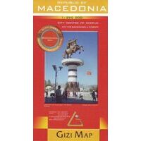 Gizi Map Wegenkaart Macedonië Geografisch 
