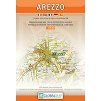Global Map Wegenkaart Provincie Arezzo
