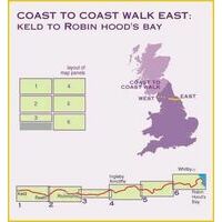 Harvey Maps Wandelkaart XT40 Coast To Coast Oost
