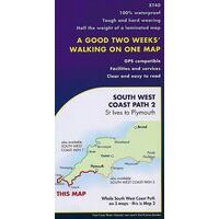Harvey Maps Wandelkaart XT40 South West Coast Path Deel 2