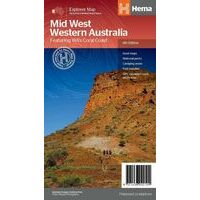 HEMA Maps Wegenkaart West-Australie-midden-westen