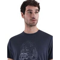 Icebreaker M Merino 150 Tech-lite T-shirt 'van Camp'