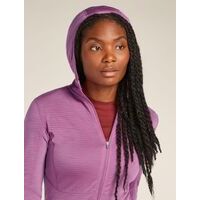 Icebreaker W Merino Realfleece Descender LS Zip Hoodie