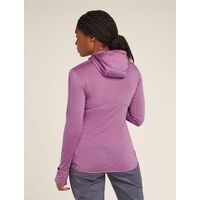 Icebreaker W Merino Realfleece Descender LS Zip Hoodie