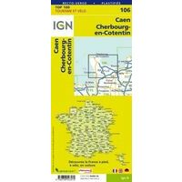 IGN Fietskaart 106 Caen - Cherbourg-en-Cotentin