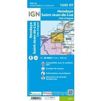 IGN 1245OT Hendaye St-Jean-de-Luz