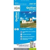 IGN 2347OT Quillan Alet-les-Bains