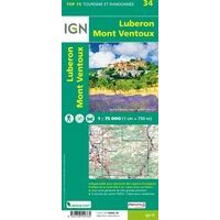 IGN Fietskaart Luberon/Mont Ventoux 75034 1/75