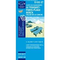 IGN Wandelkaart 2105et Le Touquet-Paris-Plage