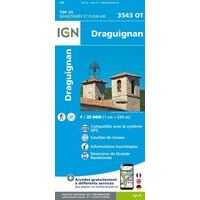 IGN Wandelkaart 3543ot Draguignan