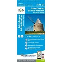 IGN Wandelkaart 3545ot St-Tropez Ste-Maxime
