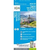 IGN Wandelkaart 3633et Tignes Val-d'Isère