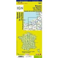 IGN Fietskaart 107 Rouen - Le Havre