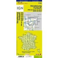 IGN Fietskaart 112 Strasbourg - Forbach