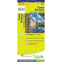 IGN Fietskaart 117 Caen - Évreux - Argentan