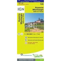 IGN Fietskaart 128 Auxerre - Montargis - Yonne