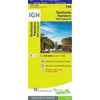 IGN Fietskaart 168 Toulouse Pamiers Tarn Garonne