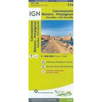 IGN Fietskaart 174 Béziers Perpignan Roussillon