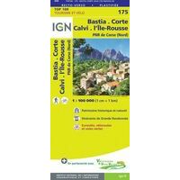 IGN Fietskaart 175 Bastia - Corte