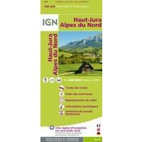 IGN Toeristische Wegenkaart Haut-Jura & Alpes Du Nord