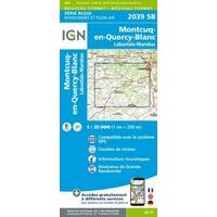 IGN Topografische Kaart 2039SB Montcuq-en-Quercy-Blanc
