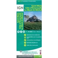 IGN Wandel- En Fietskaart Saint-Malo & Cote D'Emeraude 1:75.000