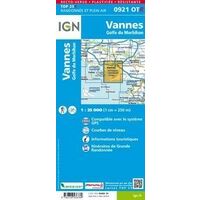 IGN Wandelkaart 0921OTR Vannes & Golfe Du Morbihan