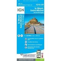 IGN Wandelkaart 1215ot Le Mont-St-Michel