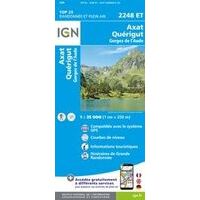 IGN Wandelkaart 2248ET Axat Querigut Gorges