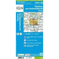 IGN Wandelkaart 3025SB Chalon-sur-Saône (Nord)