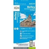 IGN Wandelkaart 3232et Belley - St-Genix-sur-Guiers