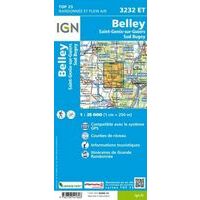 IGN Wandelkaart 3232et Belley - St-Genix-sur-Guiers