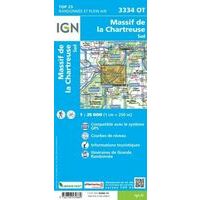 IGN Wandelkaart 3334ot Massif Chartreuse Sud
