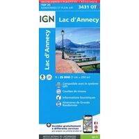 IGN Wandelkaart 3431OTR Lac D'Annecy