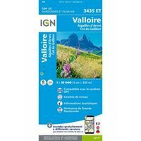 IGN Wandelkaart 3435et Valloire - Col De Galibier