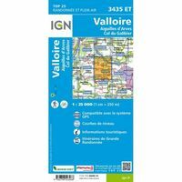 IGN Wandelkaart 3435et Valloire - Col De Galibier