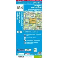 IGN Wandelkaart 3442OTR Gorges Du Verdon